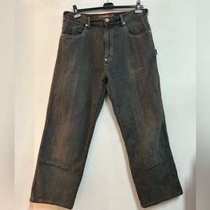 Vintage Sean John Mens Jeans Carpenter Grey Embroidered